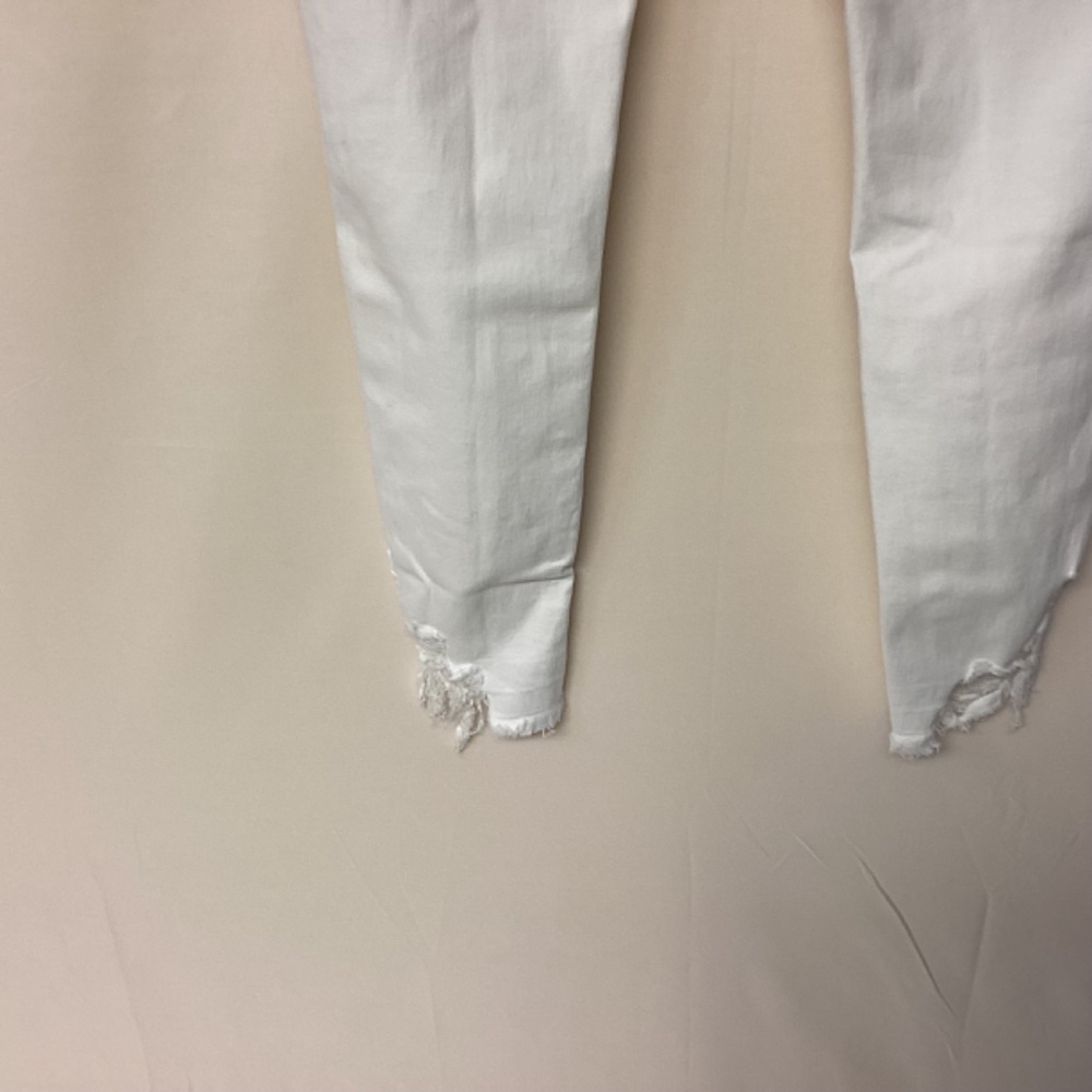 Top shop Jamie jeans SZ 26W x30L white distressed skinny straight legs t… - Picture 6 of 11